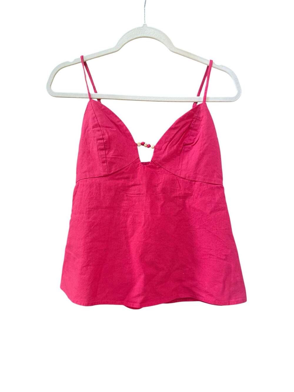 A New Day Linen Beaded Cami Top - Picture 2 of 2